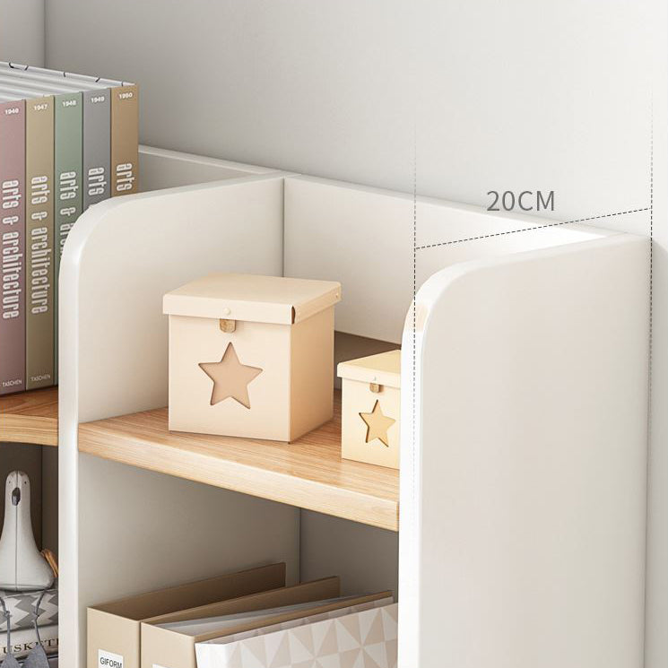 Contemporary Engineer Wood Bookshelf Open Back Bookcase for Home Office