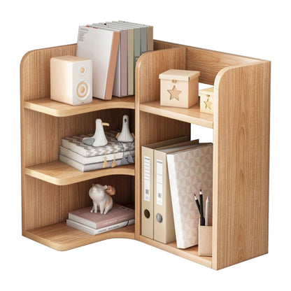 Contemporary Engineer Wood Bookshelf Open Back Bookcase for Home Office