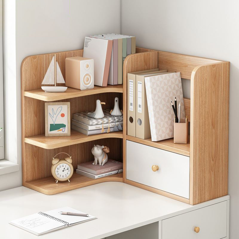 Contemporary Engineer Wood Bookshelf Open Back Bookcase for Home Office ...
