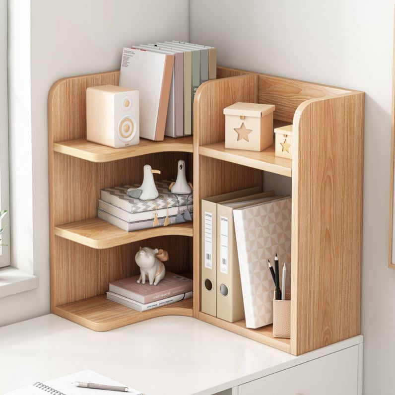 Contemporary Engineer Wood Bookshelf Open Back Bookcase for Home Office