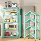 Steel Bookcase, 14.5" W, Geometric 3/4/5-Shelf Stackable Bookshelf Shelves