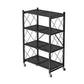 Steel Bookcase, 14.5" W, Geometric 3/4/5-Shelf Stackable Bookshelf Shelves