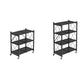 Steel Bookcase, 14.5" W, Geometric 3/4/5-Shelf Stackable Bookshelf Shelves