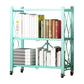 Steel Bookcase, 14.5" W, Geometric 3/4/5-Shelf Stackable Bookshelf Shelves