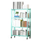 Steel Bookcase, 14.5" W, Geometric 3/4/5-Shelf Stackable Bookshelf Shelves