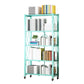 Steel Bookcase, 14.5" W, Geometric 3/4/5-Shelf Stackable Bookshelf Shelves