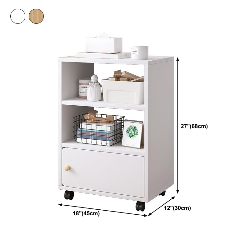 Scandinavian Wood Bookshelf 11.8" Wide Standard Shelf Bookcase