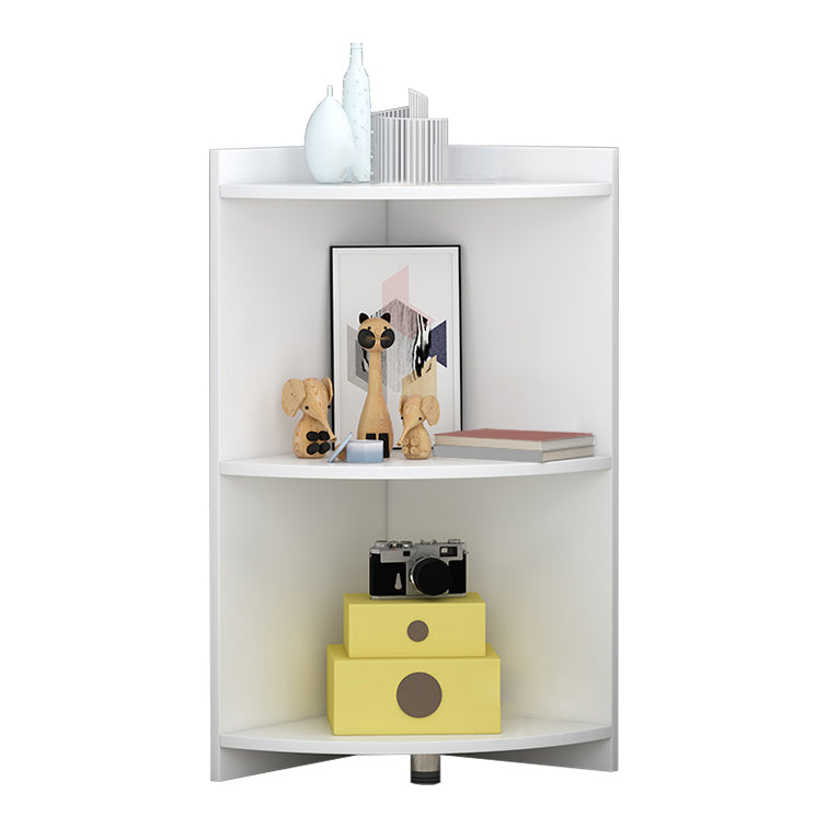 Closed Wooden Bookshelf Modern Home Living Room Multi-layer Corner Bookcase