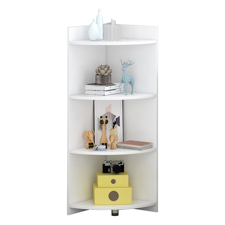 Closed Wooden Bookshelf Modern Home Living Room Multi-layer Corner Bookcase