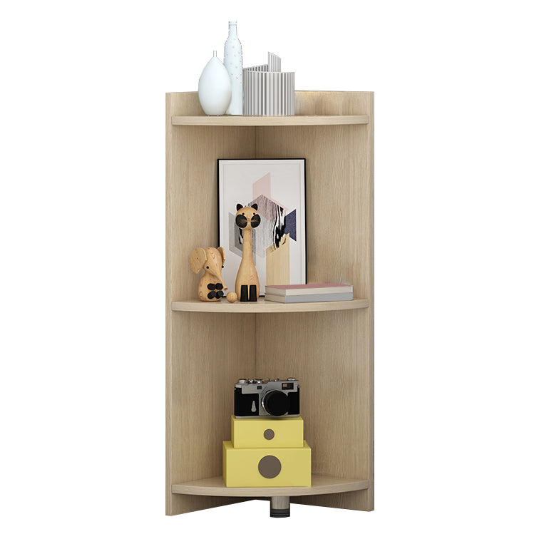 Closed Wooden Bookshelf Modern Home Living Room Multi-layer Corner Bookcase