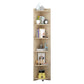 Closed Wooden Bookshelf Modern Home Living Room Multi-layer Corner Bookcase