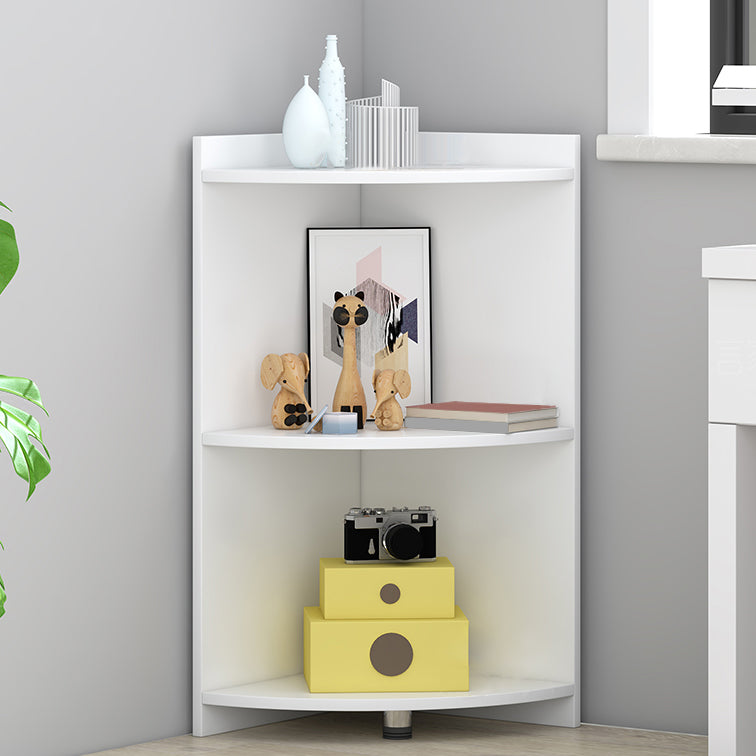 Closed Wooden Bookshelf Modern Home Living Room Multi-layer Corner Bookcase