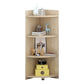 Closed Wooden Bookshelf Modern Home Living Room Multi-layer Corner Bookcase