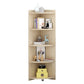 Closed Wooden Bookshelf Modern Home Living Room Multi-layer Corner Bookcase