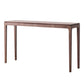 Mid-Century Modern Sofa Table 4 Legs Wood Rectangle Storage Walnut Console Table 58"L x 14"W x 33"H Clearhalo 'Console Tables' 'console_tables' 'Entry & Mudroom Furniture' 'furn' 'furn_console_tables' 'Furniture' 5554770