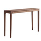Mid-Century Modern Sofa Table 4 Legs Wood Rectangle Storage Walnut Console Table 39"L x 14"W x 33.5"H Clearhalo 'Console Tables' 'console_tables' 'Entry & Mudroom Furniture' 'furn' 'furn_console_tables' 'Furniture' 5554775