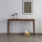 Mid-Century Modern Sofa Table 4 Legs Wood Rectangle Storage Walnut Console Table Clearhalo 'Console Tables' 'console_tables' 'Entry & Mudroom Furniture' 'furn' 'furn_console_tables' 'Furniture' 5554776