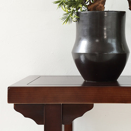 Mesa de consola de nogal madera sólida de 9.84 pulgadas de ancho de la consola de ancho mesa