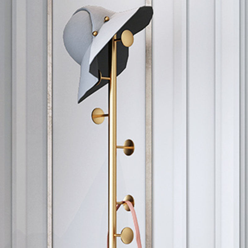 Modern Entryway Metal Free Standing No Distressed 8 Hooks Coat Rack Clearhalo 'Entry & Mudroom Furniture' 'furn' 'furn_hall_tree_coat_racks' 'Furniture' 'Hall Trees & Coat Racks' 'hall_tree_coat_racks' 5555294