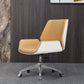 Contemporary Leather Executive Chair Swivel with Wheels Office Chair