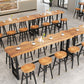 Pine Wood Bar Dining Table Industrial Rectangle Bar Table with Trestle for Balcony Clearhalo 'Bar Furniture' 'Bar Tables' 'bar_tables' 'furn' 'furn_bar_tables' 'Furniture' 'furniture_bar_tables' 'Kitchen & Dining Furniture' 5561657
