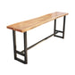 Pine Wood Bar Dining Table Industrial Rectangle Bar Table with Trestle for Balcony Clearhalo 'Bar Furniture' 'Bar Tables' 'bar_tables' 'furn' 'furn_bar_tables' 'Furniture' 'furniture_bar_tables' 'Kitchen & Dining Furniture' 5561659
