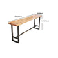 Pine Wood Bar Dining Table Industrial Rectangle Bar Table with Trestle for Balcony Clearhalo 'Bar Furniture' 'Bar Tables' 'bar_tables' 'furn' 'furn_bar_tables' 'Furniture' 'furniture_bar_tables' 'Kitchen & Dining Furniture' 5561664