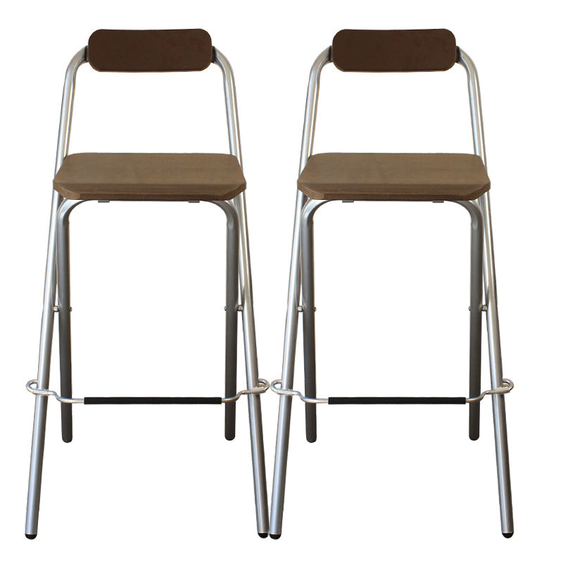 Cuscino rettangolo di rettangolo in legno di babice in metallo contemporaneo con base cromata