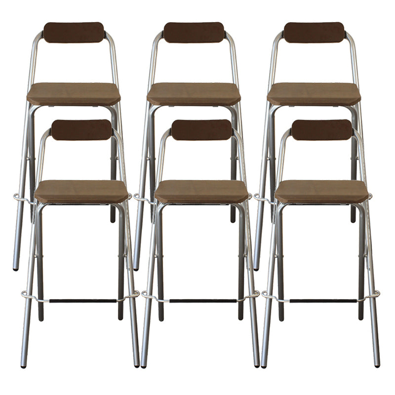 Cuscino rettangolo di rettangolo in legno di babice in metallo contemporaneo con base cromata