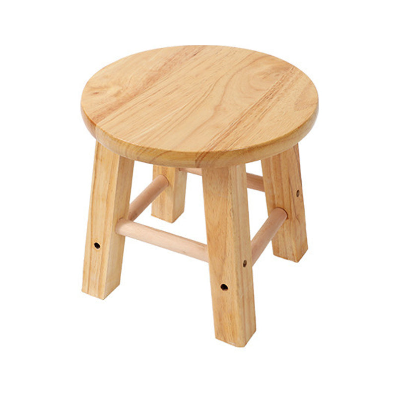 Contemporary Wood Stool Round Stool in Matte Finish for Indoor 1 Piece Short Stool(10"H) Clearhalo 'Bar Furniture' 'Bar Stools' 'bar_stools' 'furn' 'furn_bar_stools' 'Furniture' 'Kitchen & Dining Furniture' 5561870