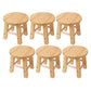 Contemporary Wood Stool Round Stool in Matte Finish for Indoor 6 Piece Set Short Stool(10"H) Clearhalo 'Bar Furniture' 'Bar Stools' 'bar_stools' 'furn' 'furn_bar_stools' 'Furniture' 'Kitchen & Dining Furniture' 5561876