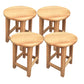 Contemporary Wood Stool Round Stool in Matte Finish for Indoor 4 Piece Set Short Stool (16" H) Clearhalo 'Bar Furniture' 'Bar Stools' 'bar_stools' 'furn' 'furn_bar_stools' 'Furniture' 'Kitchen & Dining Furniture' 5561883
