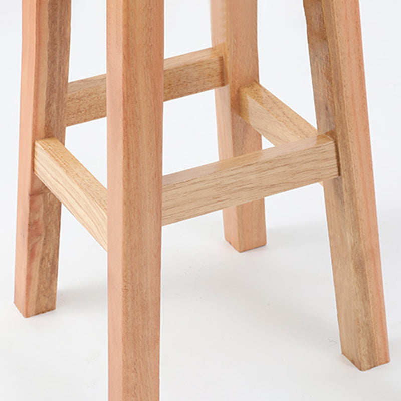 Contemporary Wood Stool Round Stool in Matte Finish for Indoor Clearhalo 'Bar Furniture' 'Bar Stools' 'bar_stools' 'furn' 'furn_bar_stools' 'Furniture' 'Kitchen & Dining Furniture' 5561884