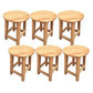 Contemporary Wood Stool Round Stool in Matte Finish for Indoor 6 Piece Set Short Stool (16" H) Clearhalo 'Bar Furniture' 'Bar Stools' 'bar_stools' 'furn' 'furn_bar_stools' 'Furniture' 'Kitchen & Dining Furniture' 5561885