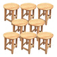 Contemporary Wood Stool Round Stool in Matte Finish for Indoor 8 Piece Set Short Stool (16" H) Clearhalo 'Bar Furniture' 'Bar Stools' 'bar_stools' 'furn' 'furn_bar_stools' 'Furniture' 'Kitchen & Dining Furniture' 5561886