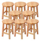 Contemporary Wood Stool Round Stool in Matte Finish for Indoor 8 Piece Set Short Stool(18"H) Clearhalo 'Bar Furniture' 'Bar Stools' 'bar_stools' 'furn' 'furn_bar_stools' 'Furniture' 'Kitchen & Dining Furniture' 5561891