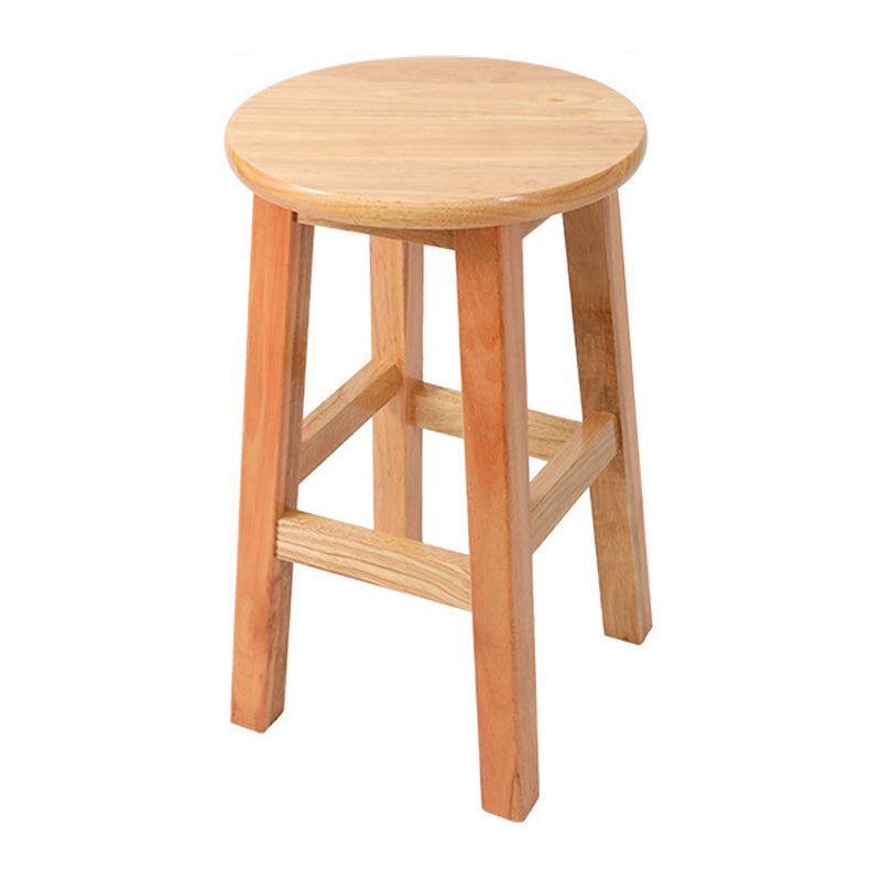 Contemporary Wood Stool Round Stool in Matte Finish for Indoor 1 Piece Short Stool(20"H) Clearhalo 'Bar Furniture' 'Bar Stools' 'bar_stools' 'furn' 'furn_bar_stools' 'Furniture' 'Kitchen & Dining Furniture' 5561892