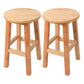 Contemporary Wood Stool Round Stool in Matte Finish for Indoor 2 Piece Set Short Stool(20"H) Clearhalo 'Bar Furniture' 'Bar Stools' 'bar_stools' 'furn' 'furn_bar_stools' 'Furniture' 'Kitchen & Dining Furniture' 5561893
