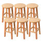 Contemporary Wood Stool Round Stool in Matte Finish for Indoor 6 Piece Set Short Stool(20"H) Clearhalo 'Bar Furniture' 'Bar Stools' 'bar_stools' 'furn' 'furn_bar_stools' 'Furniture' 'Kitchen & Dining Furniture' 5561895