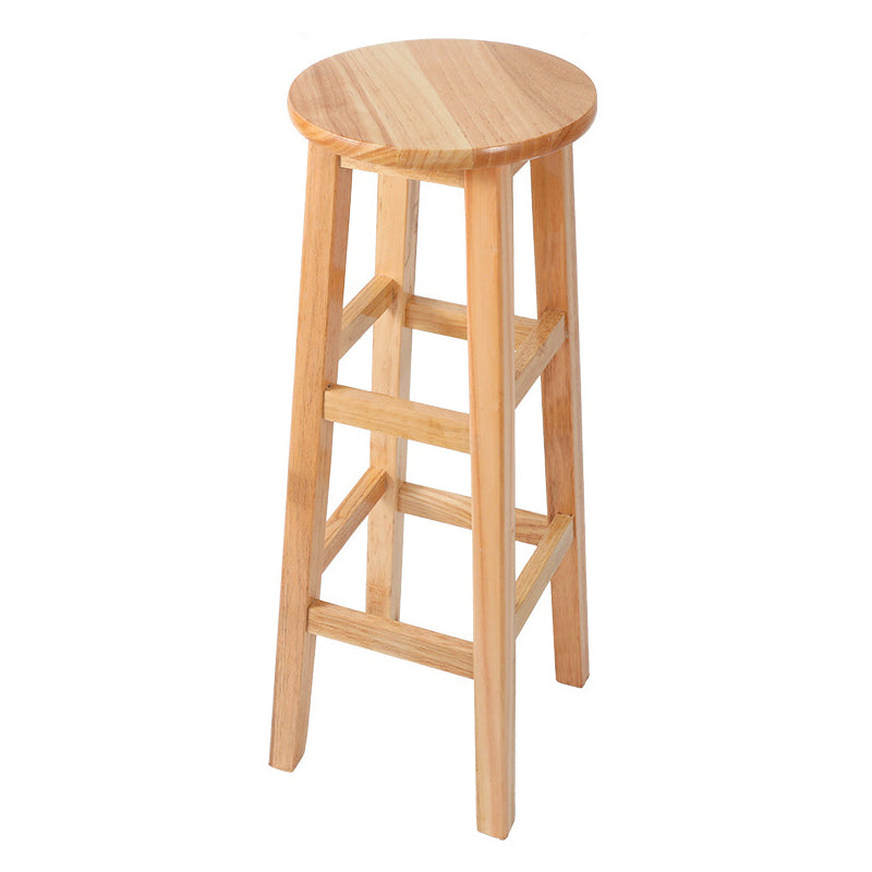 Contemporary Wood Stool Round Stool in Matte Finish for Indoor 1 Piece Bar Stool(31"H) Clearhalo 'Bar Furniture' 'Bar Stools' 'bar_stools' 'furn' 'furn_bar_stools' 'Furniture' 'Kitchen & Dining Furniture' 5561907