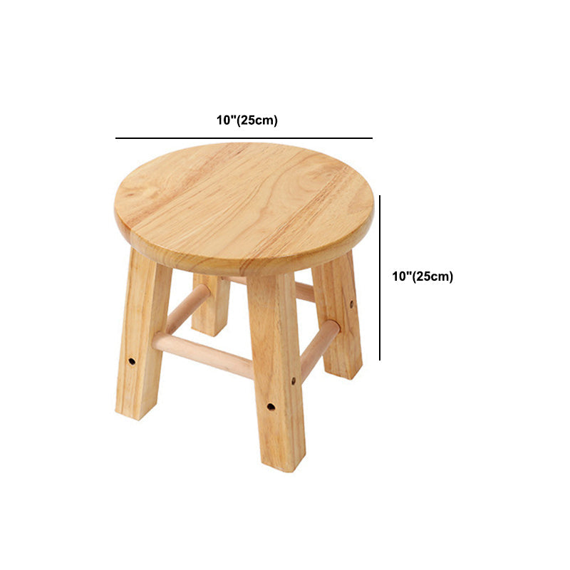 Contemporary Wood Stool Round Stool in Matte Finish for Indoor Clearhalo 'Bar Furniture' 'Bar Stools' 'bar_stools' 'furn' 'furn_bar_stools' 'Furniture' 'Kitchen & Dining Furniture' 5561913