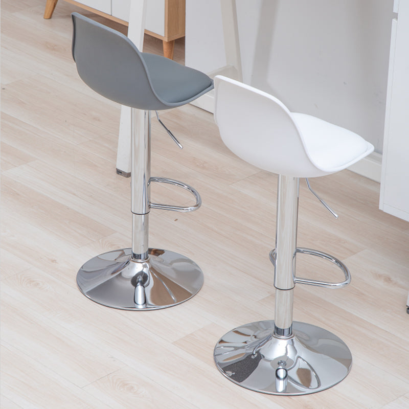 Scandinavian Adjustable Height Bar Stool Faux Leather Bar Stool for Bristol Clearhalo 'Bar Furniture' 'Bar Stools' 'bar_stools' 'furn' 'furn_bar_stools' 'Furniture' 'Kitchen & Dining Furniture' 5561993