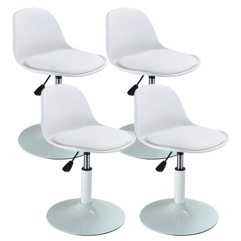 Scandinavian Adjustable Height Bar Stool Faux Leather Bar Stool for Bristol White 4 Piece Set Counter Stool(26"H) Clearhalo 'Bar Furniture' 'Bar Stools' 'bar_stools' 'furn' 'furn_bar_stools' 'Furniture' 'Kitchen & Dining Furniture' 5562007