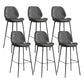 Industrial Bucket Counter & Bar Stool Footrest Metal Indoor Counter Chair Grey 6 Piece Set Clearhalo 'Bar Furniture' 'Bar Stools' 'bar_stools' 'furn' 'furn_bar_stools' 'Furniture' 'Kitchen & Dining Furniture' 5562091