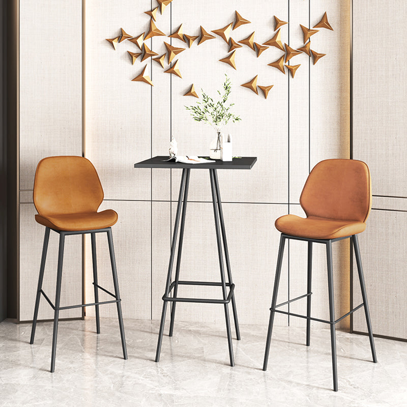 Industrial Bucket Counter & Bar Stool Footrest Metal Indoor Counter Chair Clearhalo 'Bar Furniture' 'Bar Stools' 'bar_stools' 'furn' 'furn_bar_stools' 'Furniture' 'Kitchen & Dining Furniture' 5562093