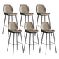Industrial Bucket Counter & Bar Stool Footrest Metal Indoor Counter Chair Brown 6 Piece Set Clearhalo 'Bar Furniture' 'Bar Stools' 'bar_stools' 'furn' 'furn_bar_stools' 'Furniture' 'Kitchen & Dining Furniture' 5562100