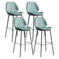 Industrial Bucket Counter & Bar Stool Footrest Metal Indoor Counter Chair Blue 4 Piece Set Clearhalo 'Bar Furniture' 'Bar Stools' 'bar_stools' 'furn' 'furn_bar_stools' 'Furniture' 'Kitchen & Dining Furniture' 5562105