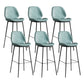 Industrial Bucket Counter & Bar Stool Footrest Metal Indoor Counter Chair Blue 6 Piece Set Clearhalo 'Bar Furniture' 'Bar Stools' 'bar_stools' 'furn' 'furn_bar_stools' 'Furniture' 'Kitchen & Dining Furniture' 5562107