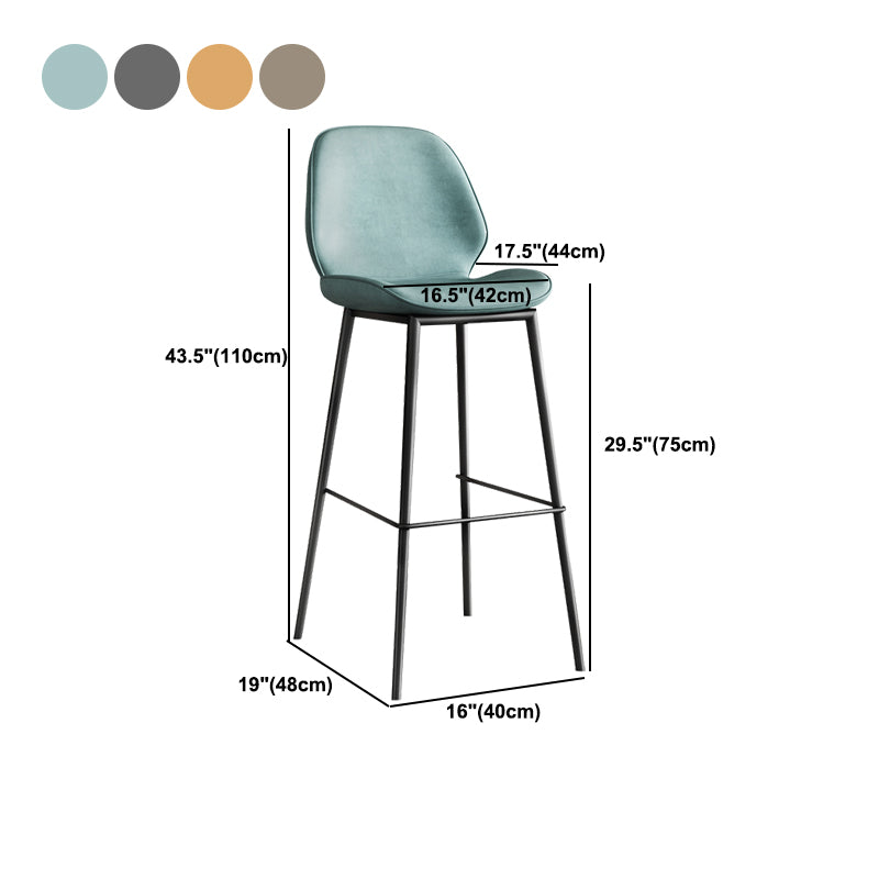 Industrial Bucket Counter & Bar Stool Footrest Metal Indoor Counter Chair Clearhalo 'Bar Furniture' 'Bar Stools' 'bar_stools' 'furn' 'furn_bar_stools' 'Furniture' 'Kitchen & Dining Furniture' 5562118