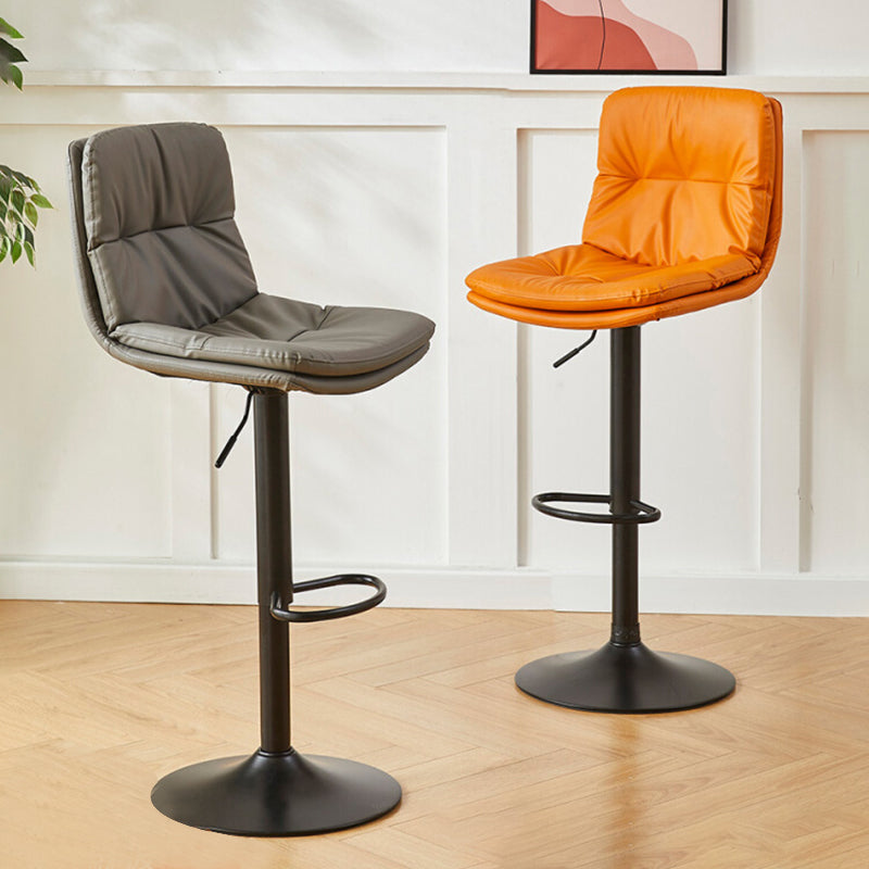 Bucket Adjustable Height Dining Stool Industrial Indoor Counter-height Stool with Swivel Clearhalo 'Bar Furniture' 'Bar Stools' 'bar_stools' 'furn' 'furn_bar_stools' 'Furniture' 'Kitchen & Dining Furniture' 5562119